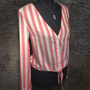 Front tying blouse